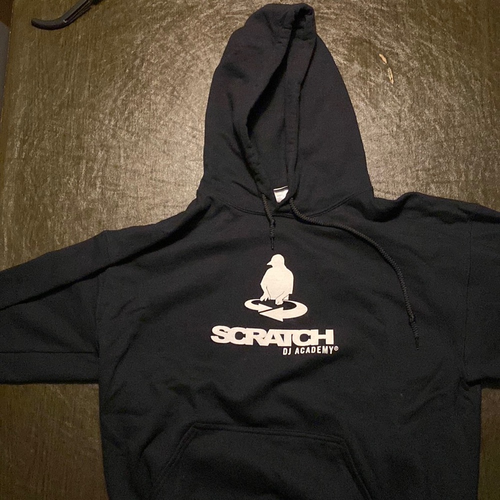 Black cotton sweatshirt